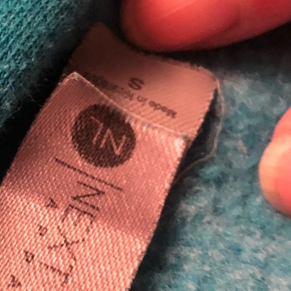Only Human oversized small blue BE KIND hooded sweatshirt kangaroo pocket - Picture 7 of 11